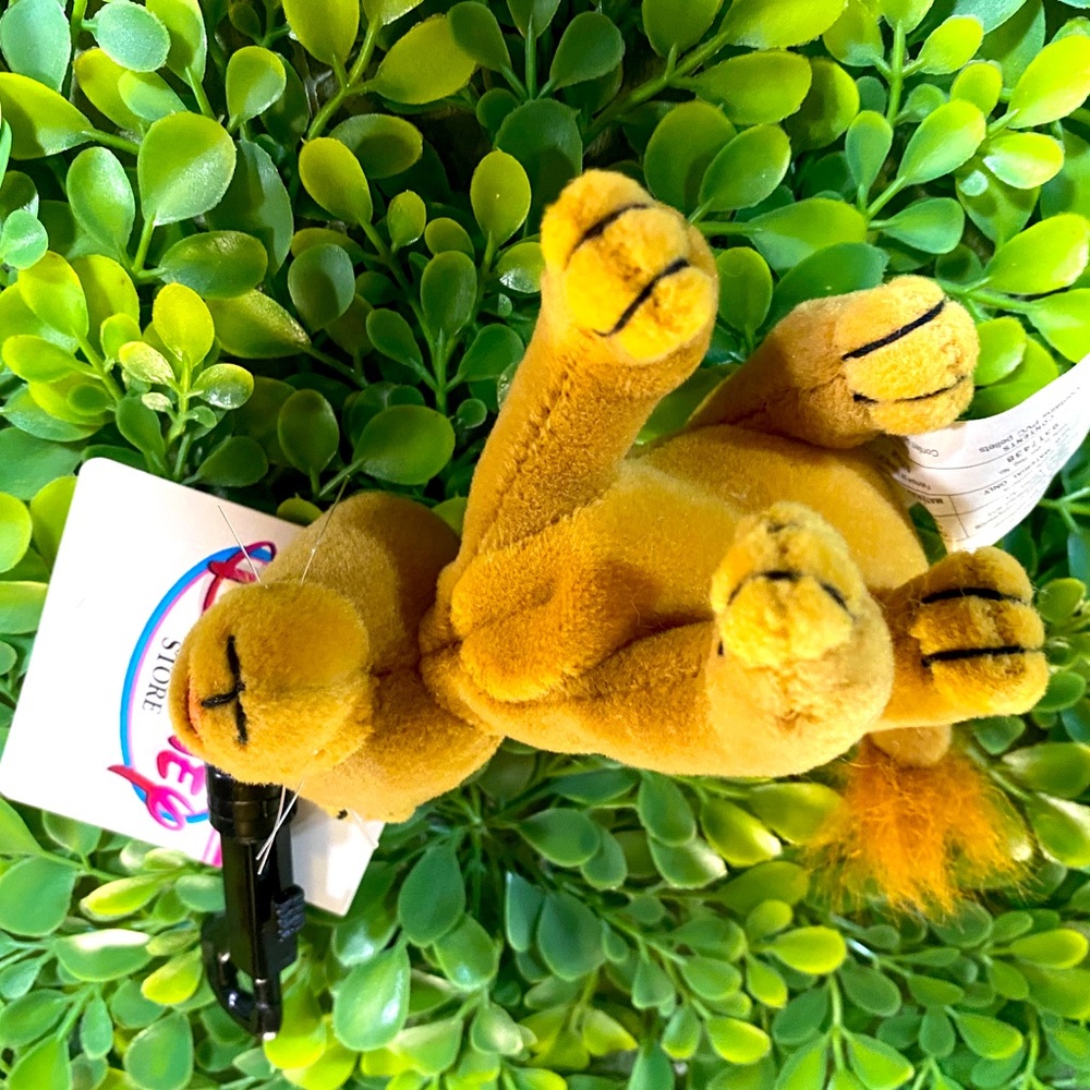 DISNEY STORE EXCLUSIVE VTG 90s NWT THE LION KING SIMBA BEAN BAG PLUSH KEYCHAIN - Picture 8 of 9